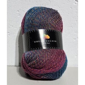 Hobbii Yarn Dream Colour (11) 100% Wool Knitting Crochet Fingering 3.5 oz  Skein